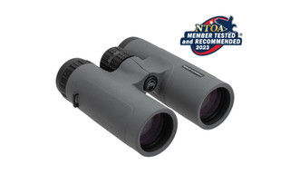Primary Arms GLx 10x42 Binoculars with a grey finish and NTOA badge